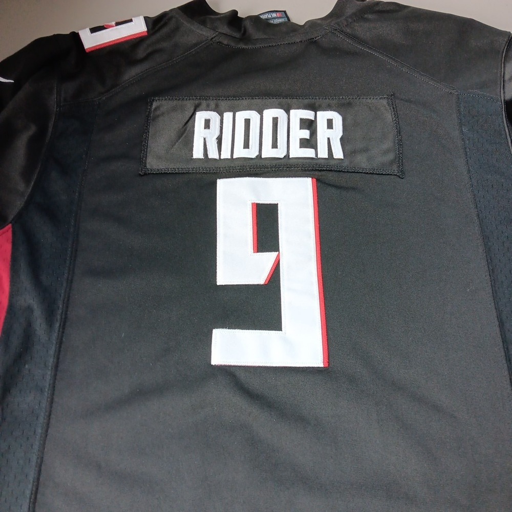 NFL Atlanta Falcons Jersey MEDIUM Desmond Ridder Nike On Field Player Black Red - Picture 8 of 8